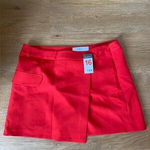 Primark Bright Red Skirt with Pocket